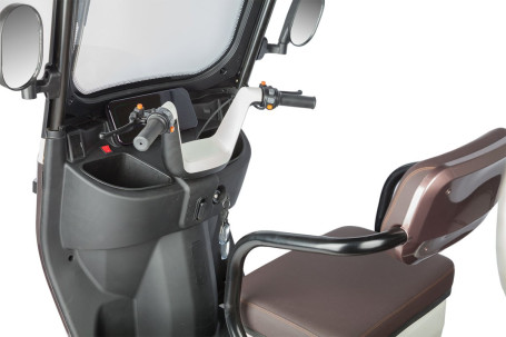 Трицикл электрический Rutrike Gelbert Sarin (48/60V, 1000W, серо-белый) (0000260-3055)