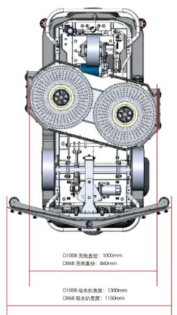 Поломоечная машина Bennett Dragoon D100b Plus (200Ач, Li) (BNT65020B-li210)