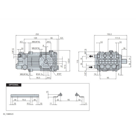 Насос высокого давления Annovi Reverberi RHW 15.15 N (150бар, 15л/мин, горяч. вода)