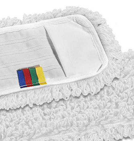 Моп с карманами TTS Microriccio (микрофибра, 40х14см, белый)