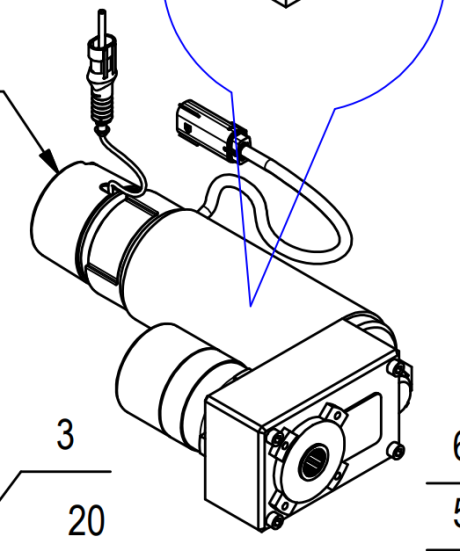 Привод движения в сборе с редуктором Comac 222454 (222454)