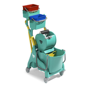 Тележка TTS Nick Plus 80 (1*28 л с разделителем, пласт, с отжимом Dry)