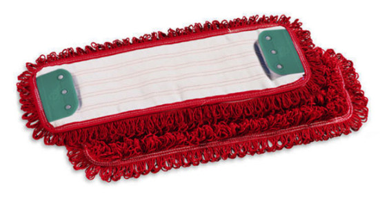 Моп с держателями TTS Microriccio (40х13см, микрофибра, красный)