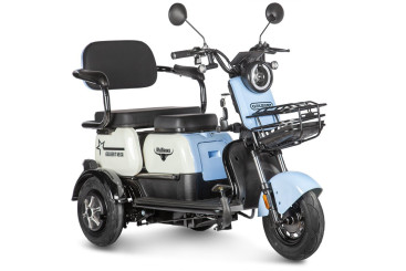 Трицикл электрический Rutrike Gelbert Vega (48/60V, 600W, голубой)