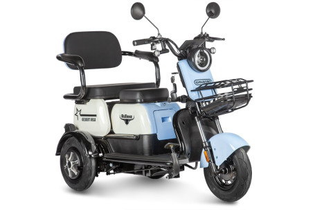 Трицикл электрический Rutrike Gelbert Vega (48/60V, 600W, голубой) (0000136-3064)