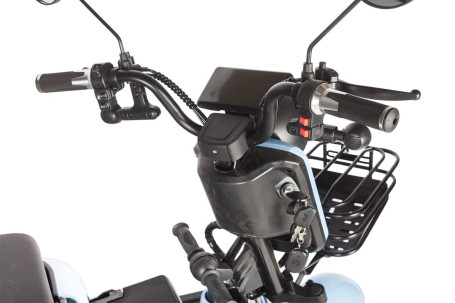 Трицикл электрический Rutrike Gelbert Vega (48/60V, 600W, голубой) (0000136-3064)