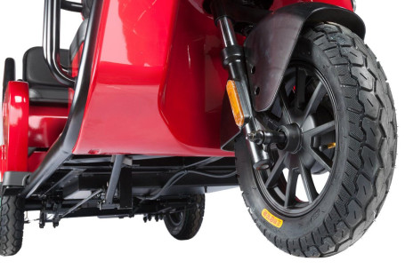 Трицикл электрический Wanshida LC-F200 60V 1000Вт (серый)