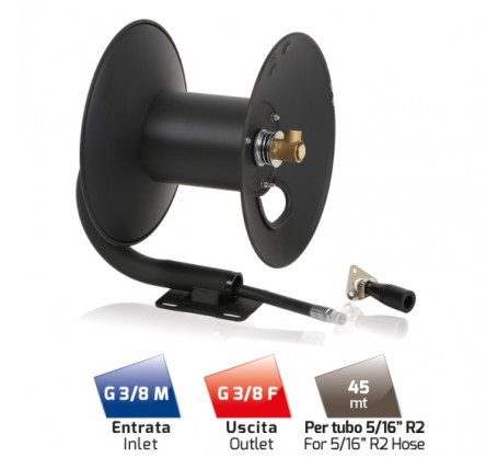 Катушка высокого давления MTM HR28 (280бар, 45м, пластик/сталь)