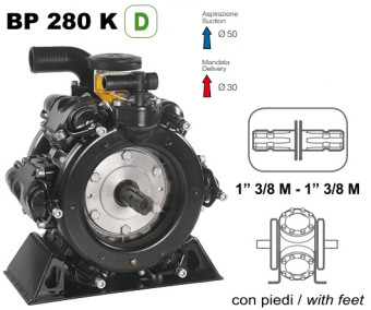 Мембранный насос Comet BP280 D (20 бар, 248 л/мин, ВОМ 1"3/8)