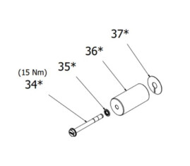 Комплект керамического  поршня HAWK XXT,XLT 28 мм