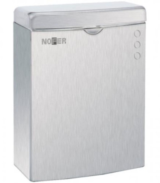 Контейнер для мусора Nofer настенный (5л, нерж., хром)