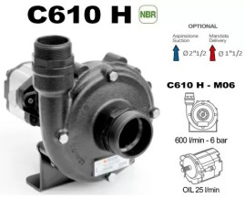 Насос центробежный Comet  C610H-M11 (11.8 бар, 655 л/мин, с гидромотором)