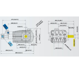 Насос высокого давления Bertolini RX 3250 (500бар, 32л/мин)