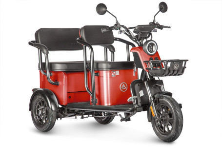 Трицикл электрический Wanshida UM+ 60V 1000Вт (красный)