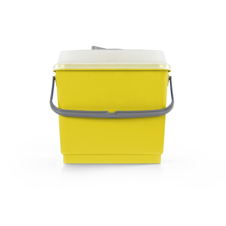 Ведро TTS (4л, крышка, полипропилен, желтый)