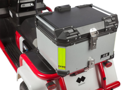 Трицикл электрический Wanshida DOUHAO (60V, 800W, черно-бело-красный) (0000294-3069)