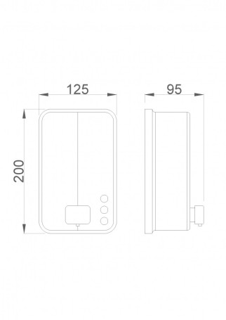 Диспенсер для мыла Nofer INOXevo (нажимной, черный)