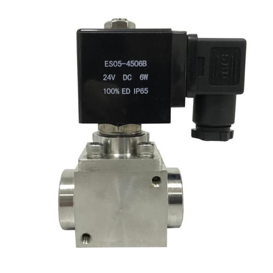 Клапан электромагнитный DN 10 (160бар, 3/8г-г, латунь, -24В) TITAN