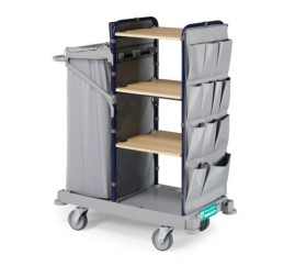 Тележка TTS Green Hotel (держатель 120л, с карманами, без мешка)