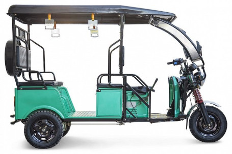 Трицикл электрический Rutrike Рикша 60V1000W (зеленый)