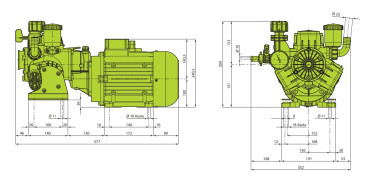 Мембранный насос AR 303 B + GR 40 EM (2.2кВт, 34.7л/мин, 35бар)