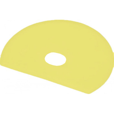 Скребок с отверстием FBK (125х160мм, гибкий, желтый)