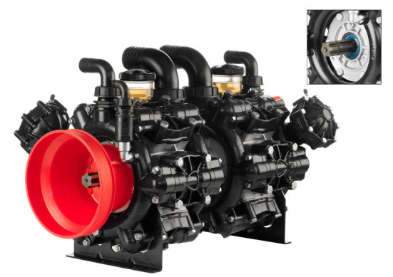 Мембранный насос AR 500 BP TWIN TOP C/C (BlueFlex, 20 бар, 489.4 л/мин, ВОМ 1&quot;⅜)