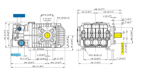 Насос высокого давления Bertolini KKL 4816 (1450 об/мин)