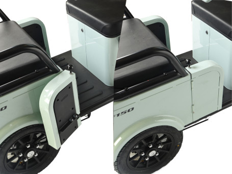 Трицикл электрический Wanshida LC-F150 60V 1000Вт (серый)