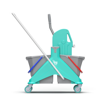 Тележка TTS NICKITA (2х15л, отжим TEC, зеленый)