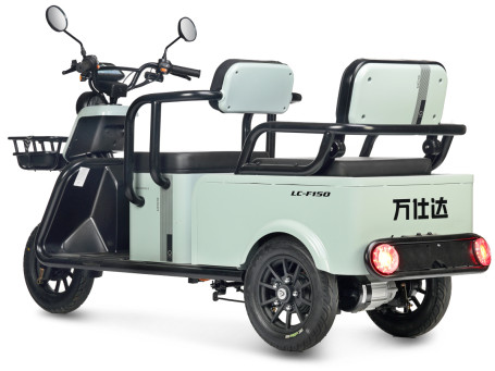 Трицикл электрический Wanshida LC-F150 60V 1000Вт (зеленый)