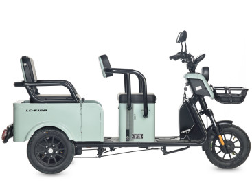 Трицикл электрический Wanshida LC-F150 60V 1000Вт (красный)