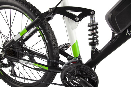 Электровелосипед Eltreco FS900 new (зелено-белый)