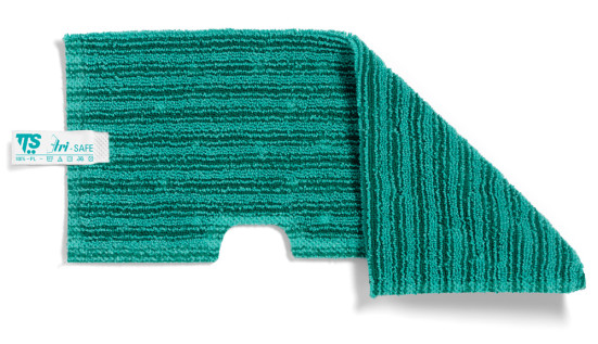Моп двусторонний TTS (46х19.5см, микрофибра, зеленый)