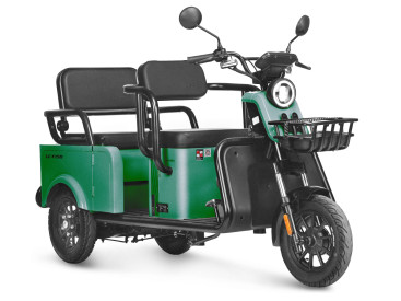 Трицикл электрический Wanshida LC-F150 (60V, 1000W, зеленый)