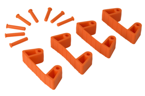 Зажим Vikan (оранжевый, 4шт)