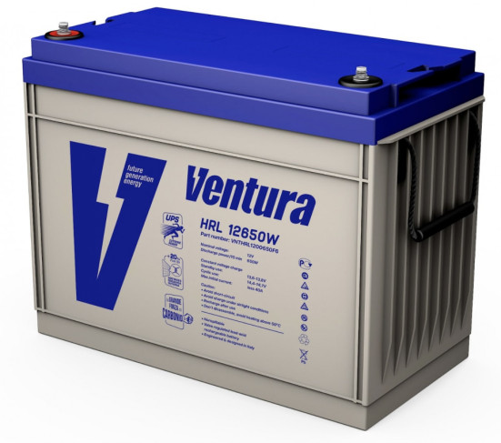 Тяговый аккумулятор Ventura HRL 12680W (12В, 170Ач, AGM) (HRL 12680W)
