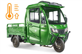 Трицикл электрический Rutrike КАРГО Кабина обогрев 1500 (зеленый)