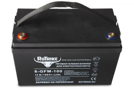 Тяговый аккумулятор RuTrike 6-GFM-100 (12В, 120Ач, AGM)