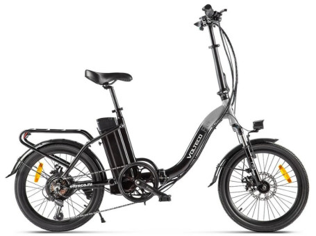 Электровелосипед VOLTECO FLEX (черно-серый)