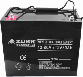 Тяговый аккумулятор ZUBR MG NPG12-80 (12В, 80Ач, GEL)