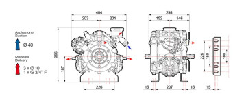 Мембранный насос Comet IDS 1401 (50 бар, 135 л/мин, ВОМ 1"⅜)