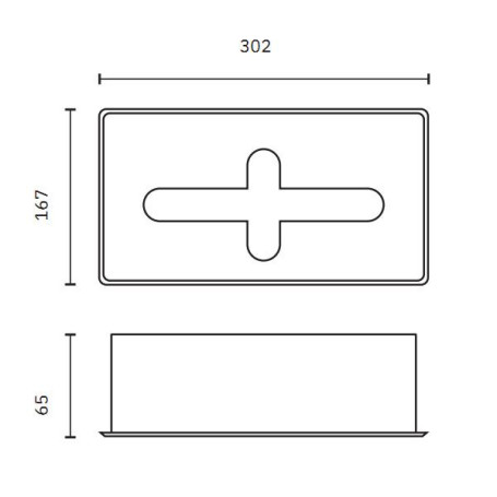 Диспенсер для салфеток Nofer (встраиваемый, глянец)