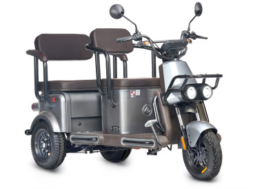 Трицикл электрический Wanshida U1-X 60V 800Вт (молочно-белый)