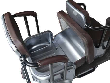 Трицикл электрический Wanshida U1-X 60V 800Вт (молочно-белый)