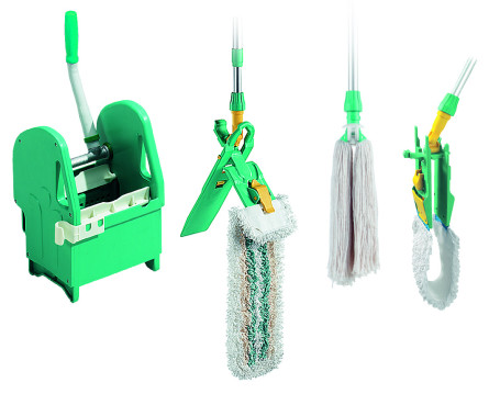 Двухведерная тележка NICK 50 с боковой ручкой и отжимом TEC