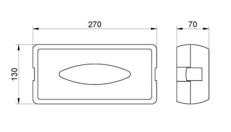 Диспенсер для салфеток Nofer BLACK (пластик, черный)