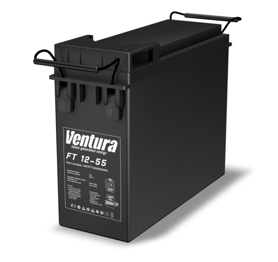 Тяговый аккумулятор Ventura FT 12-55 (12В, 55Ач, AGM) (FT 12-55)