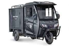 Трицикл электрический Rutrike КАРГО Кабина Универсал 1500 (черный)