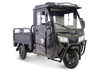 Трицикл электрический Rutrike КАРГО Кабина Универсал 1500 (черный)